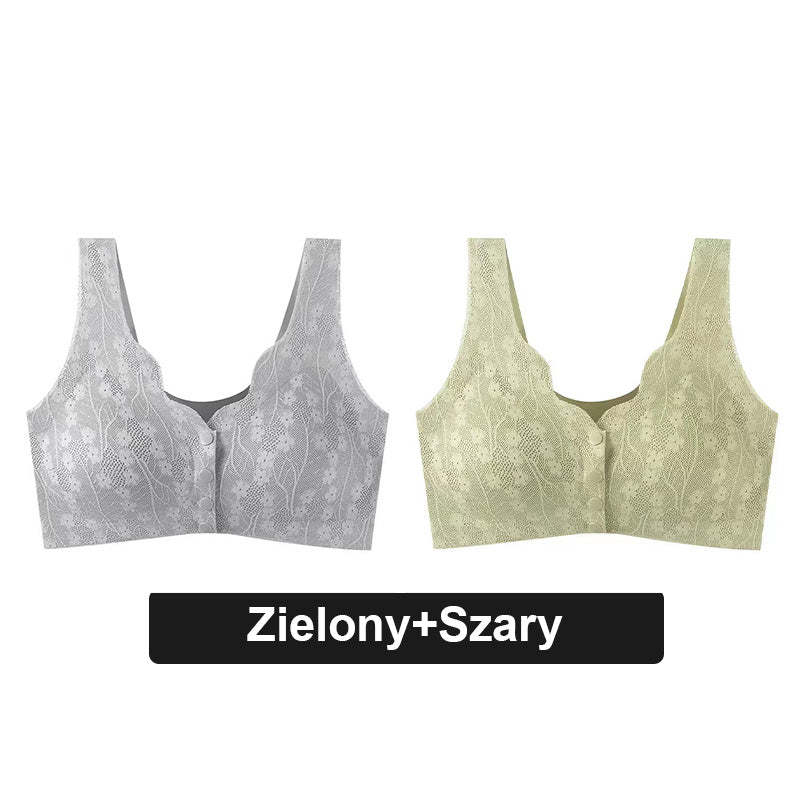 🌸Wygodny koronkowy biustonosz na guziki Plus Size🎁