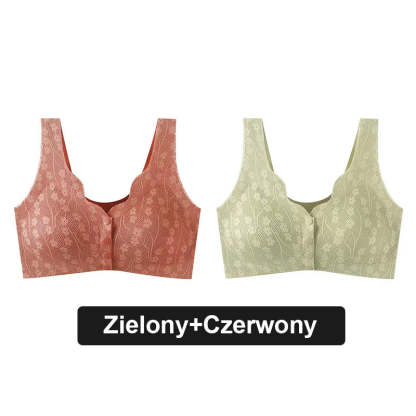 🌸Wygodny koronkowy biustonosz na guziki Plus Size🎁