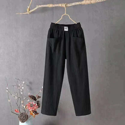 Pantaloni larghi tinta unita da donna - Acquista 2 e ricevi la spedizione gratuita
