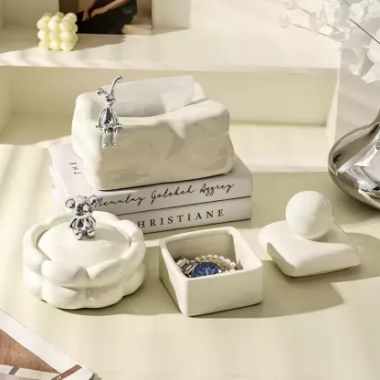 ins kreatywne ceramiczne pudełko na chusteczki salon wysokiej klasy lekkie luksusowe pudełko na chusteczki lodowiec wysokiej klasy domowe pudełko na serwetki