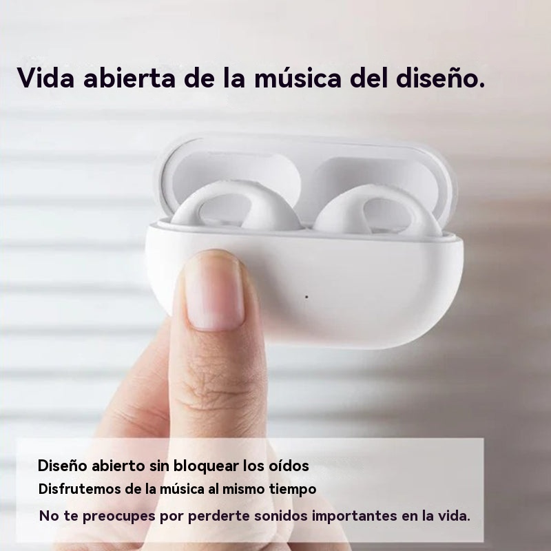 Auriculares inalámbricos de conducción ósea con clip para la oreja