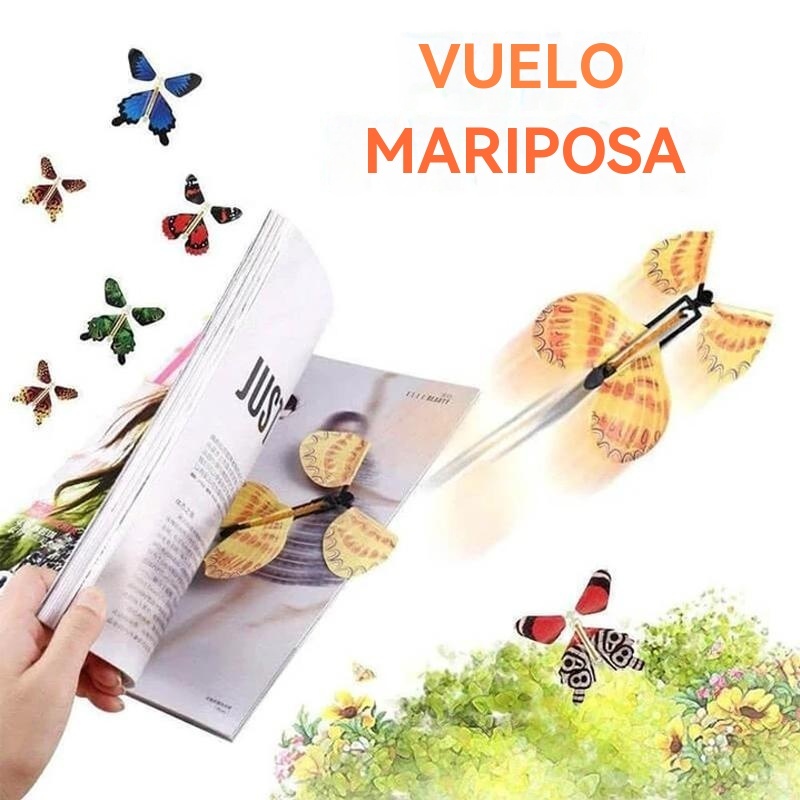Mariposas mágicas voladoras