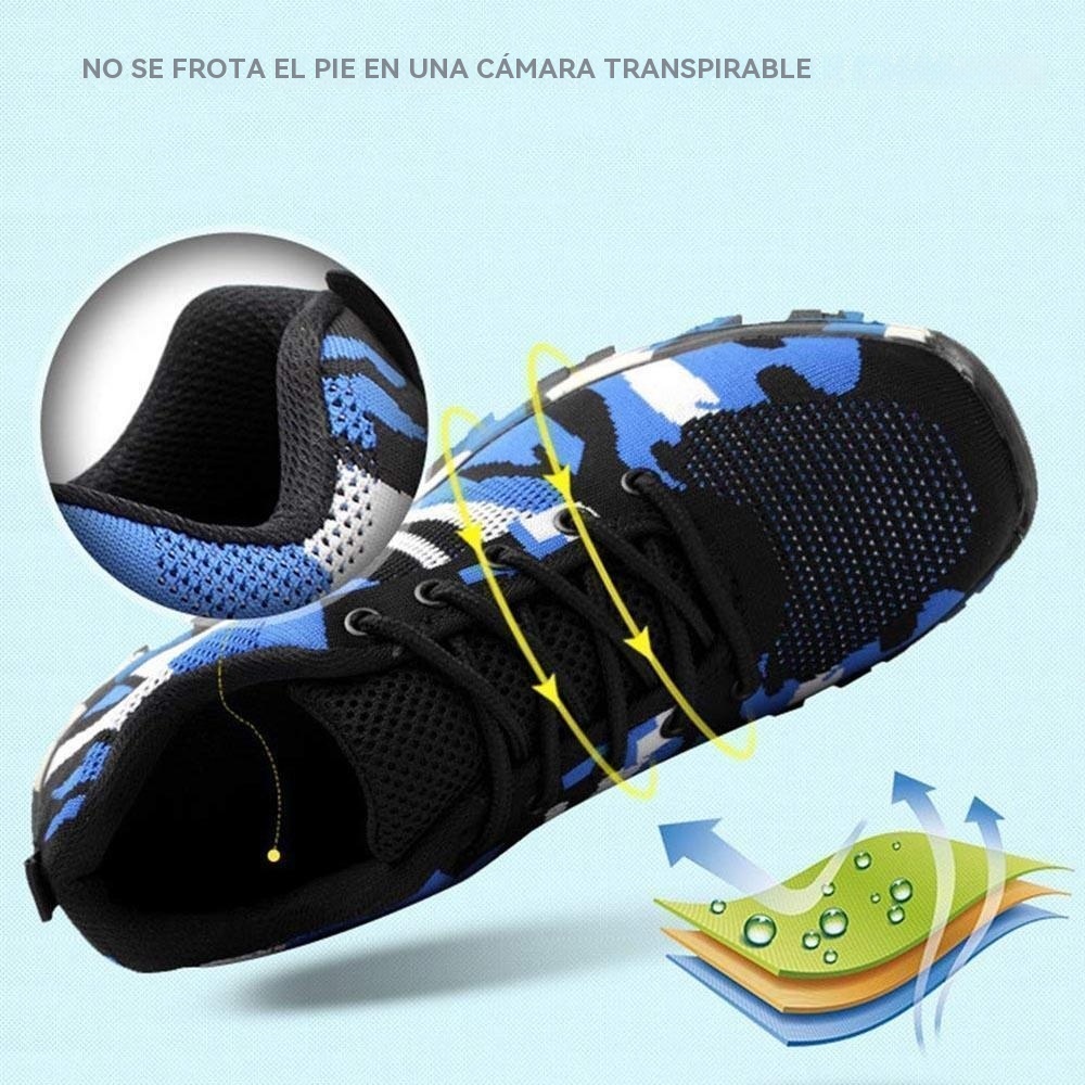 Zapatos de seguridad laboral con puntera de acero, 1 par