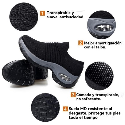 Zapatos para exteriores con colchón de aire transpirable
