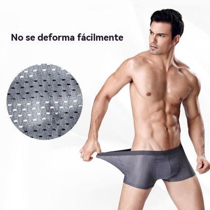 Bóxer transpirable de seda helada para hombre