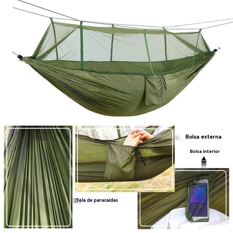 Hamaca ultraligera con mosquitera