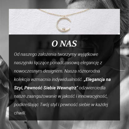 💕Jasna noc: Naszyjnik z księżycową gwiazdą🌙