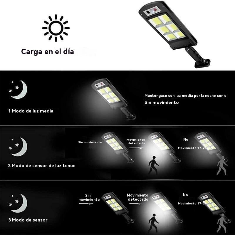 Lámpara LED solar para exteriores
