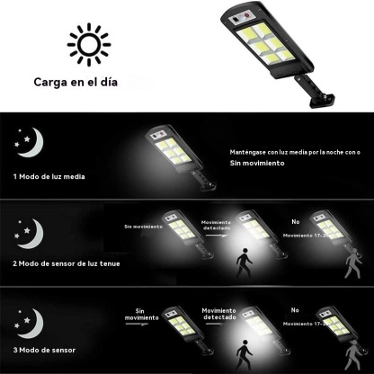 Lámpara LED solar para exteriores