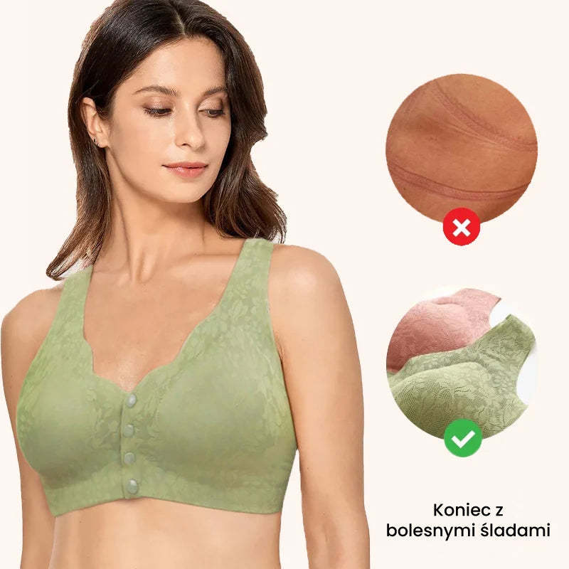 🌸Wygodny koronkowy biustonosz na guziki Plus Size🎁