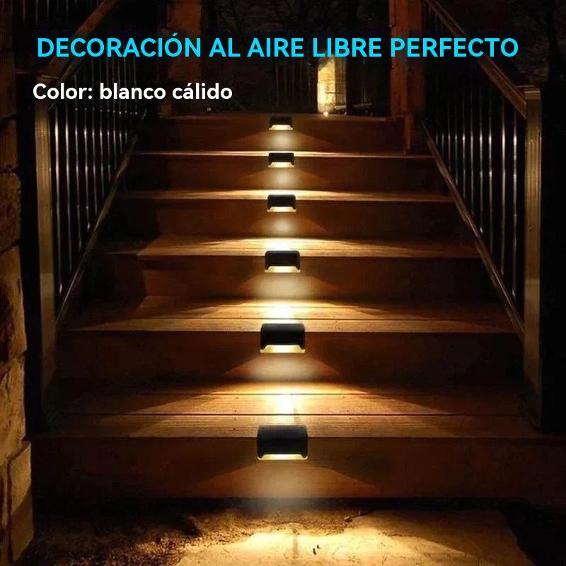 Luces solares de terraza para exteriores a prueba de agua