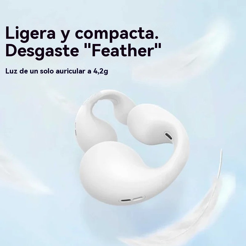 Auriculares inalámbricos de conducción ósea con clip para la oreja