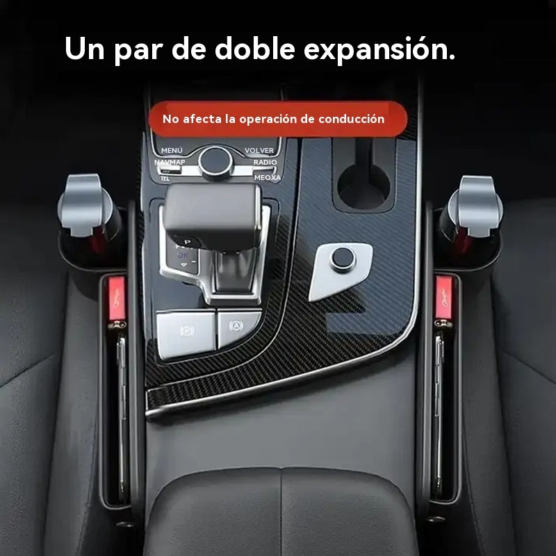 Cajas de almacenamiento para el espacio entre asientos