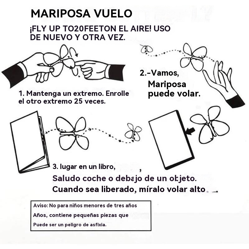 Mariposas mágicas voladoras