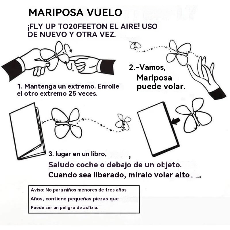 Mariposas mágicas voladoras