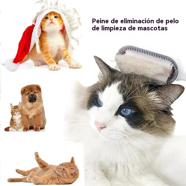 Peine para quitar el pelo de mascotas con depósito de agua
