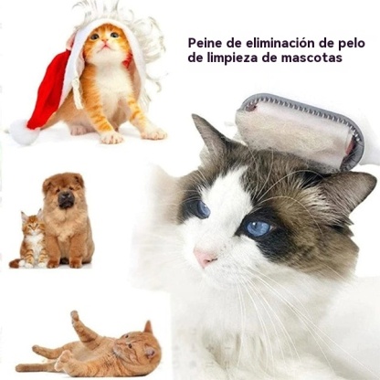 Peine para quitar el pelo de mascotas con depósito de agua