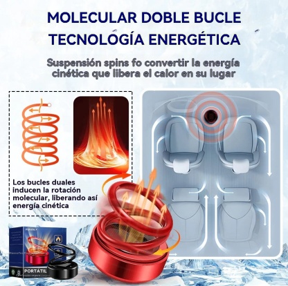 Calentador molecular cinético portátil
