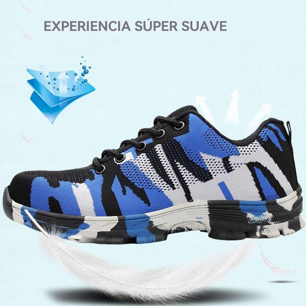 Zapatos de seguridad laboral con puntera de acero, 1 par