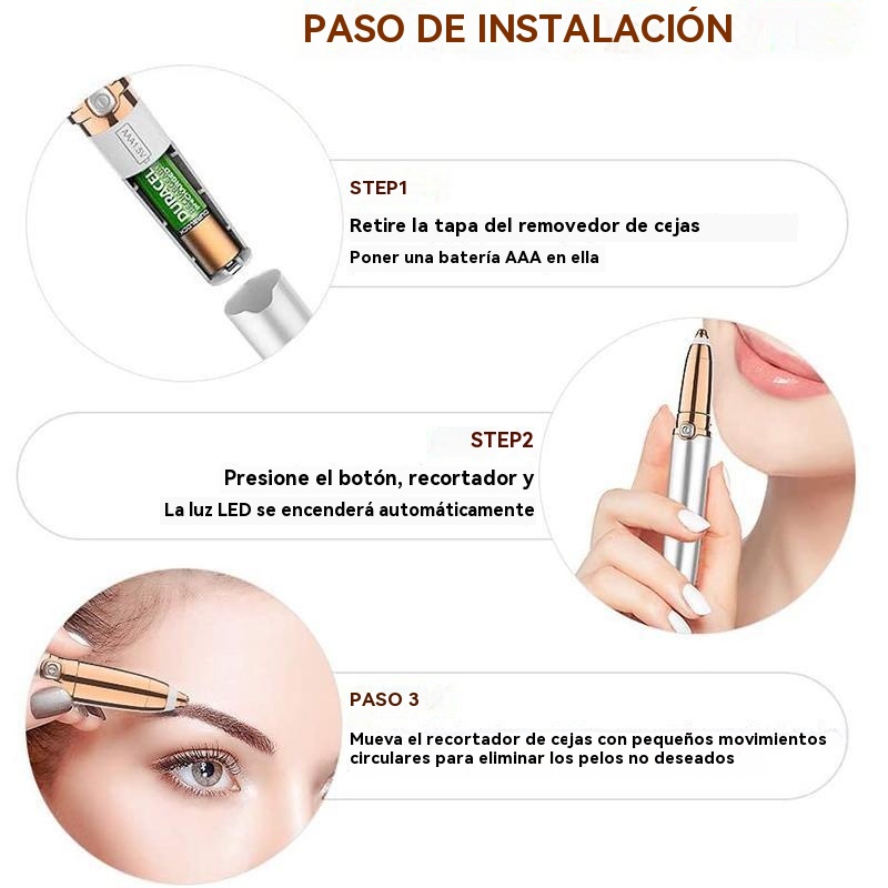 Herramienta eléctrica para dar forma a las cejas