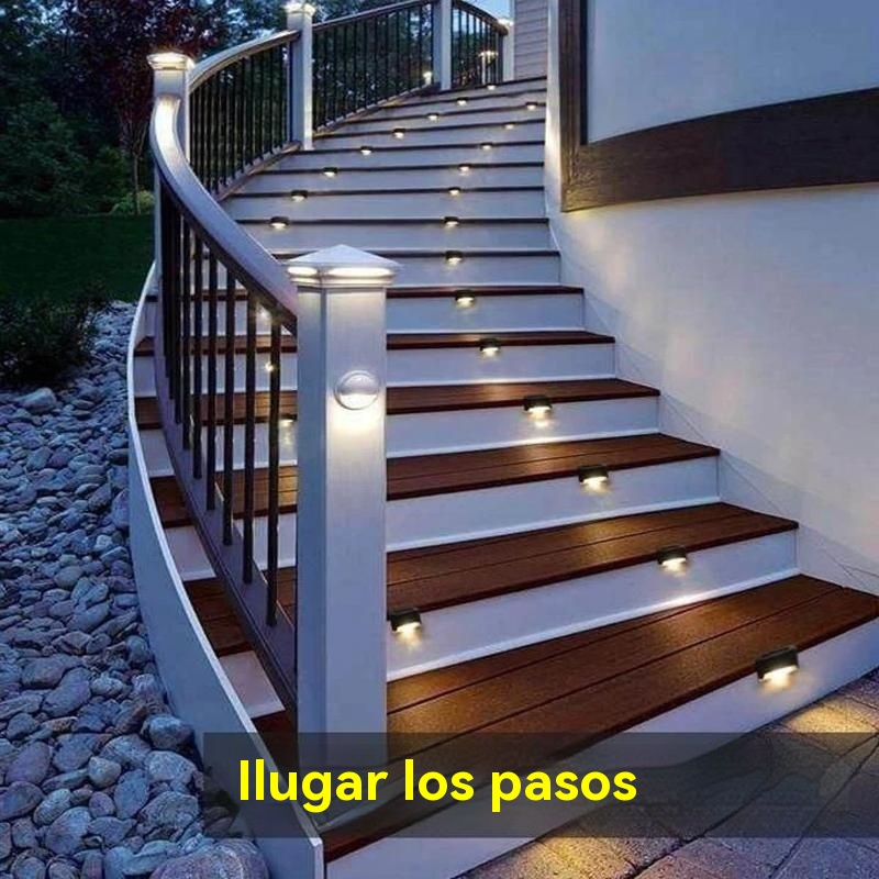 Luces solares de terraza para exteriores a prueba de agua