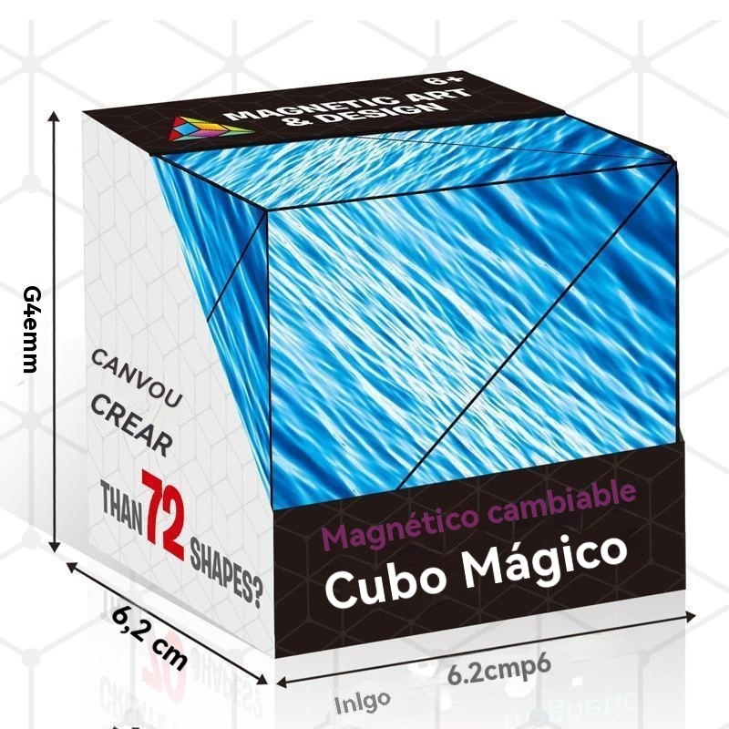 Cubo mágico magnético intercambiable