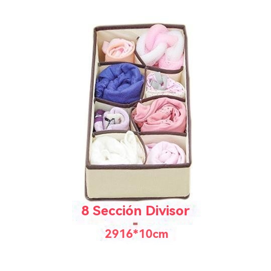 Organizador de ropa interior plegable para armario (4 piezas/1 juego)