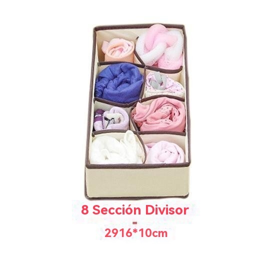 Organizador de ropa interior plegable para armario (4 piezas/1 juego)