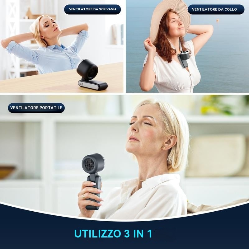 ☀️Summer Outdoor Essentials - Sconto del 49% - Ventilatore turbo portatile