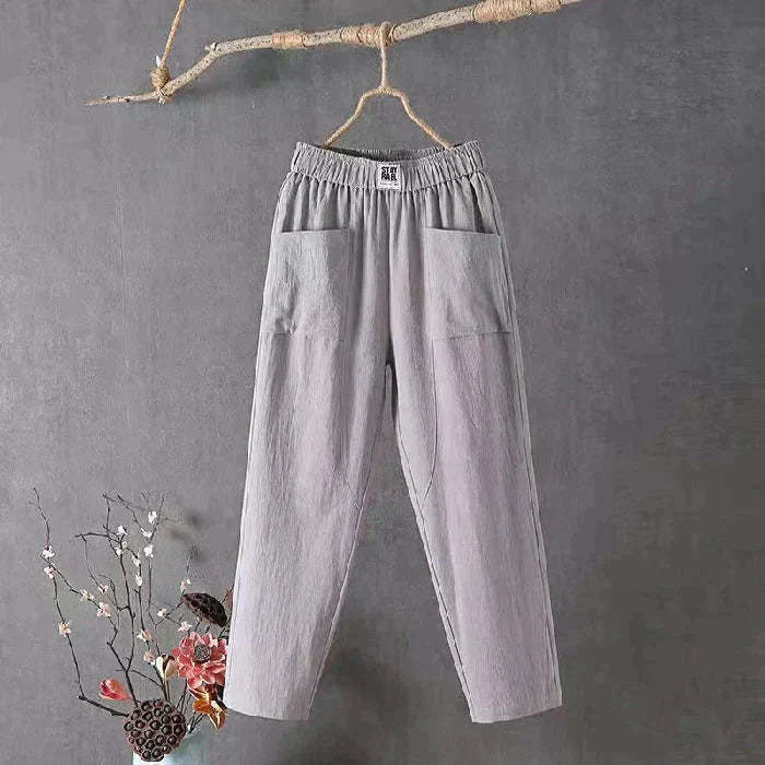 Pantaloni larghi tinta unita da donna - Acquista 2 e ricevi la spedizione gratuita