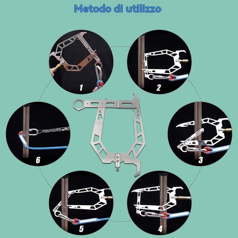 Gancio telescopico automatico per ormeggio di barche