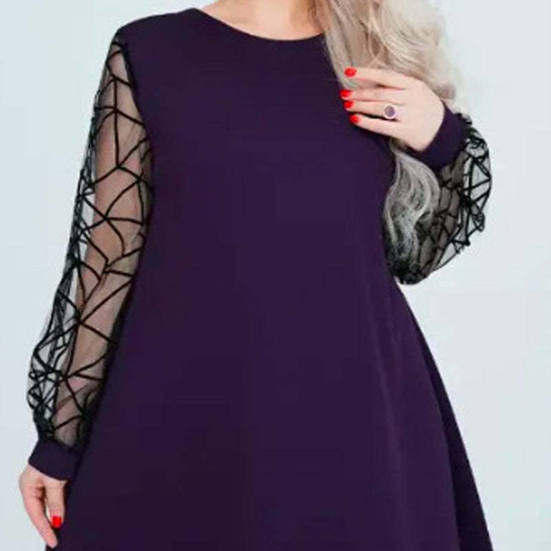 👗Koronkowe sukienki damskie z okrągłym dekoltem