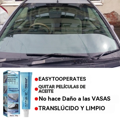 🎊GRAN OFERTA🎊 Limpiador de película de aceite para vidrio de auto ♻Seguridad y protección a largo plazo♻