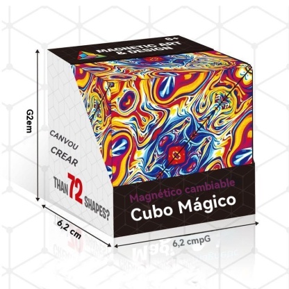 Cubo mágico magnético intercambiable