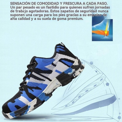 Zapatos de seguridad laboral con puntera de acero, 1 par