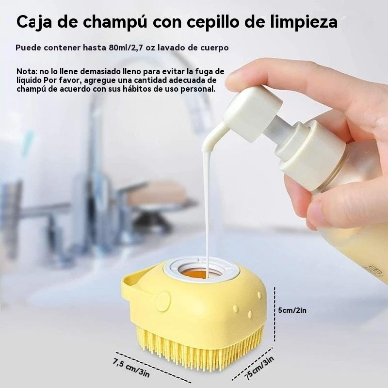 Cepillo de masaje para baño de mascotas