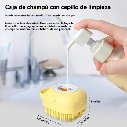 Cepillo de masaje para baño de mascotas
