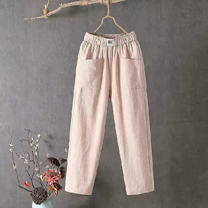 Pantaloni larghi tinta unita da donna - Acquista 2 e ricevi la spedizione gratuita