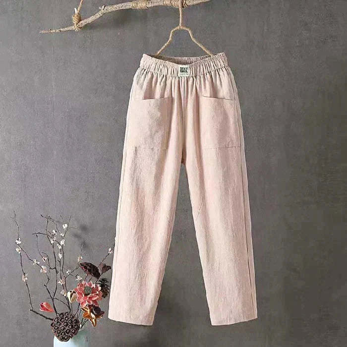 Pantaloni larghi tinta unita da donna - Acquista 2 e ricevi la spedizione gratuita