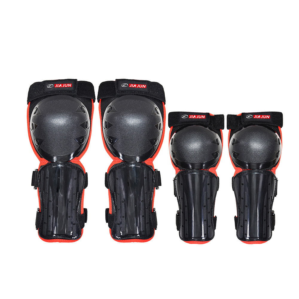 Ochraniacze na nogi, kolana i łokcie do jazdy terenowej dla dzieci, czteroczęściowy ekwipunek rycerski