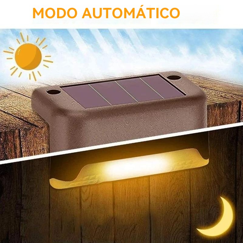 Luces solares de terraza para exteriores a prueba de agua
