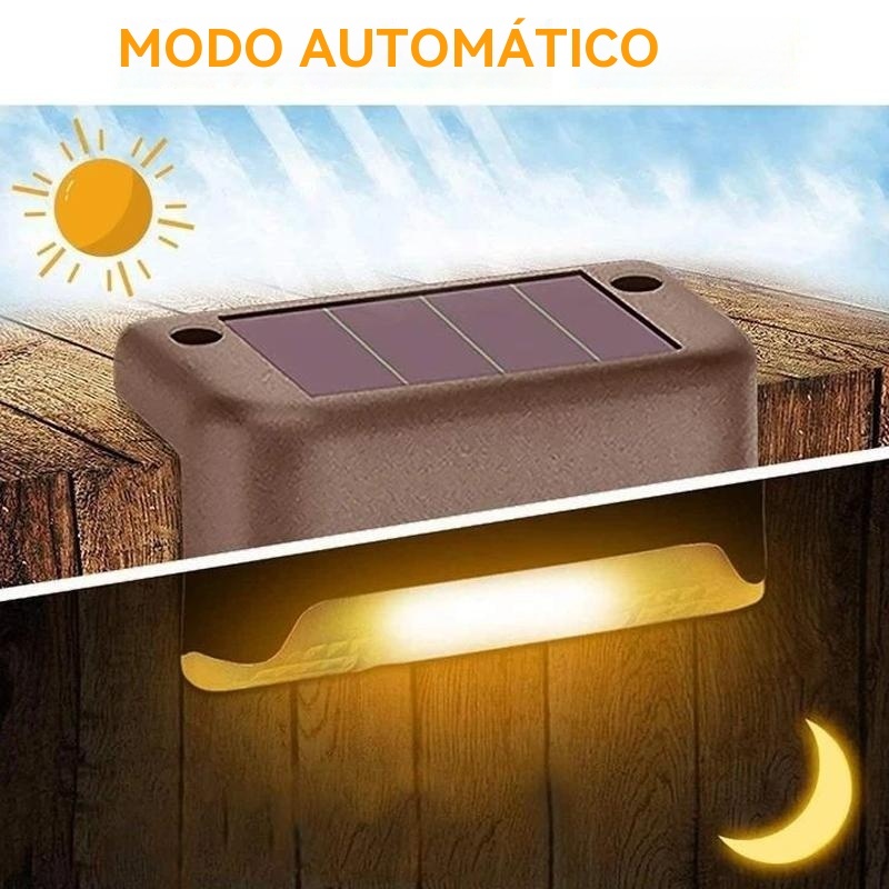 Luces solares de terraza para exteriores a prueba de agua