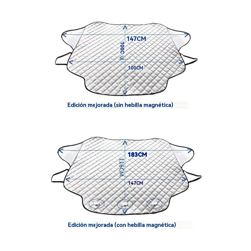 Cubierta magnética para parabrisas de coche