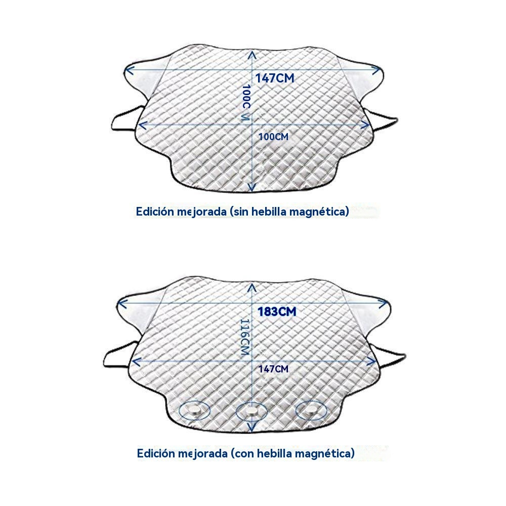 Cubierta magnética para parabrisas de coche