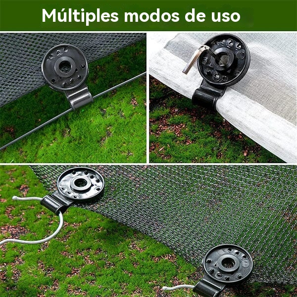 Clips de plástico para tela de sombra