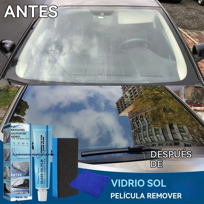 🎊GRAN OFERTA🎊 Limpiador de película de aceite para vidrio de auto ♻Seguridad y protección a largo plazo♻