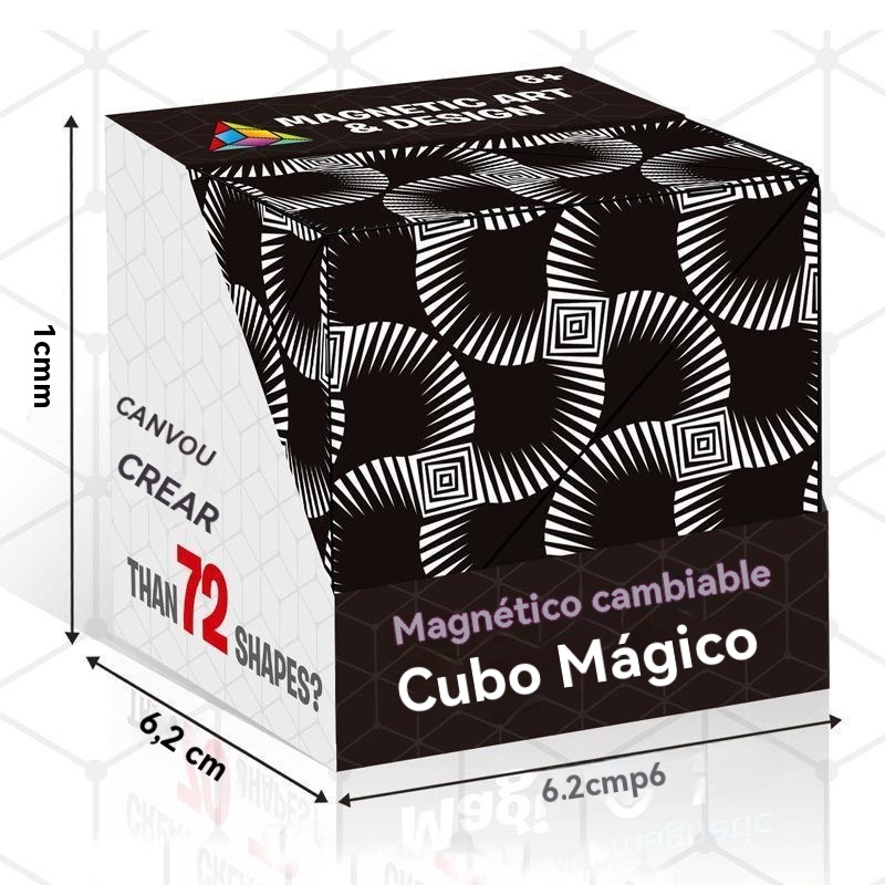 Cubo mágico magnético intercambiable