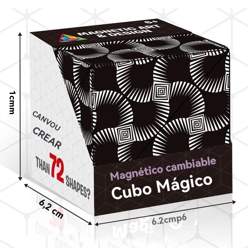 Cubo mágico magnético intercambiable