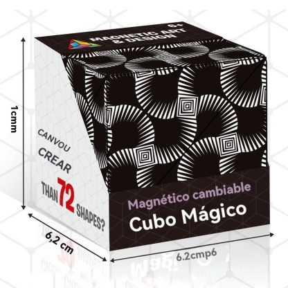 Cubo mágico magnético intercambiable