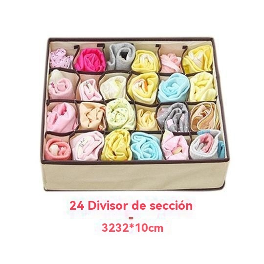 Organizador de ropa interior plegable para armario (4 piezas/1 juego)